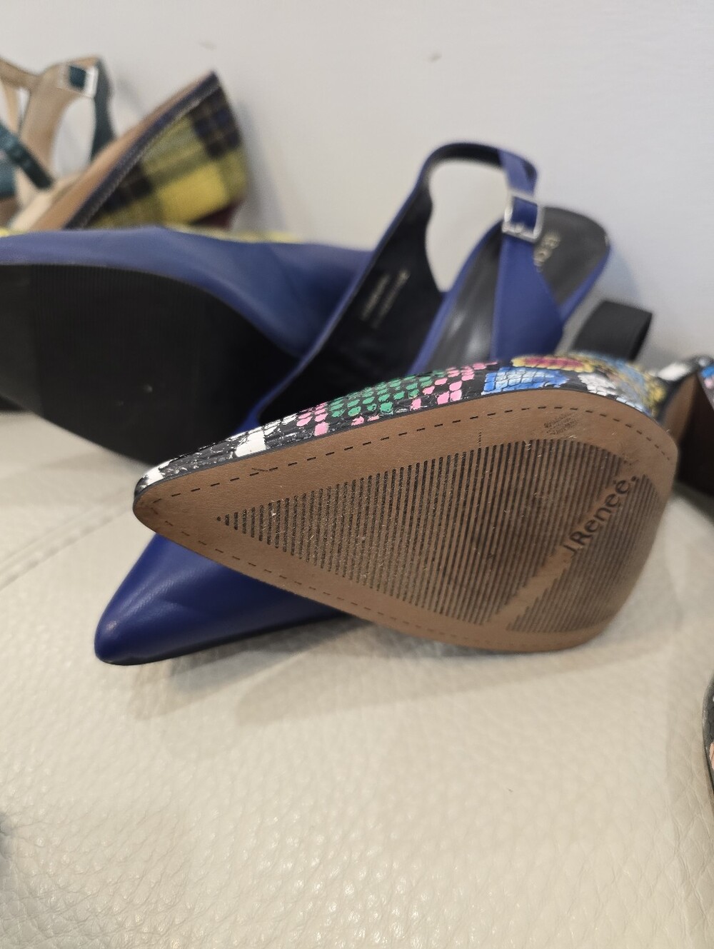 LOT 7 SHOES Pumps Heels Pointed-Toe Slingback Size 8.5 - Picture 11 of 14